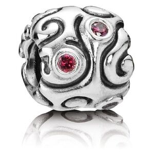 Pandora Daydream Silver Charm with Purple/Pink Stones